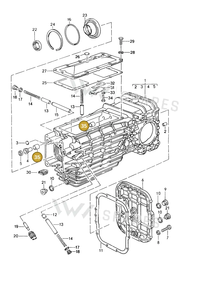 99920300300 — Porsche GTS Coupe (1991-1995) diagram p16302000, position 35