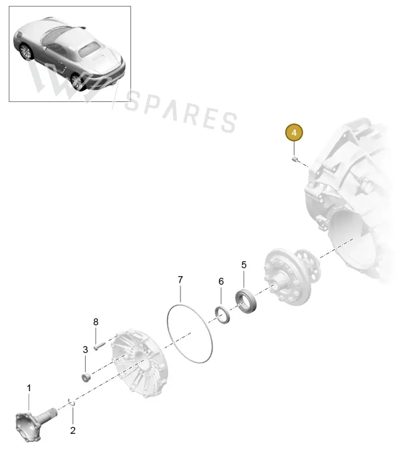 99920300300 — Porsche Boxster (2016-2019) diagram p48302005, position 4