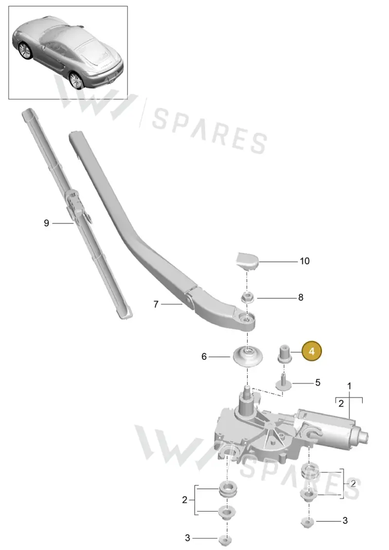 99950018300 — Porsche Cayman (2013-2016) diagram p40904005, position 4