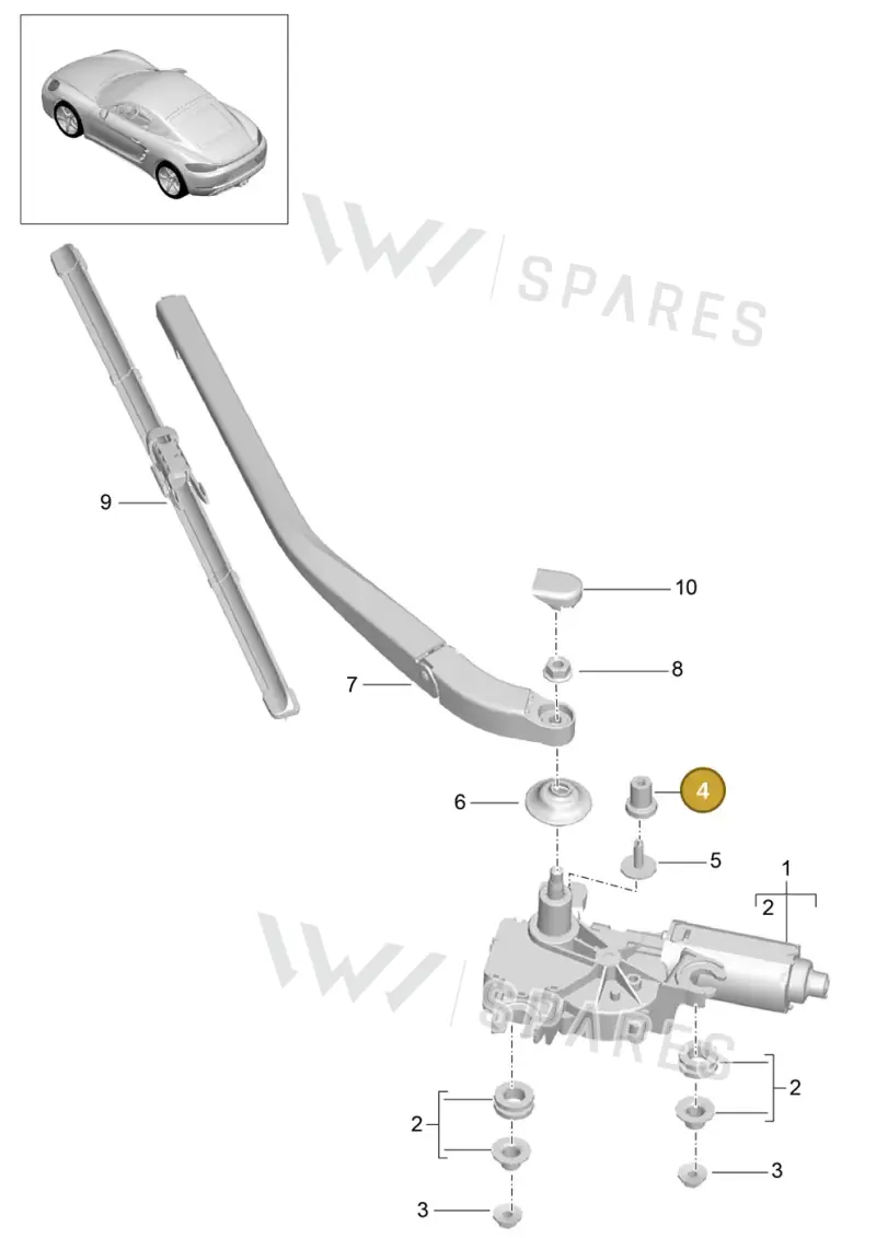99950018300 — Porsche Cayman (2016-2019) diagram p50904005, position 4