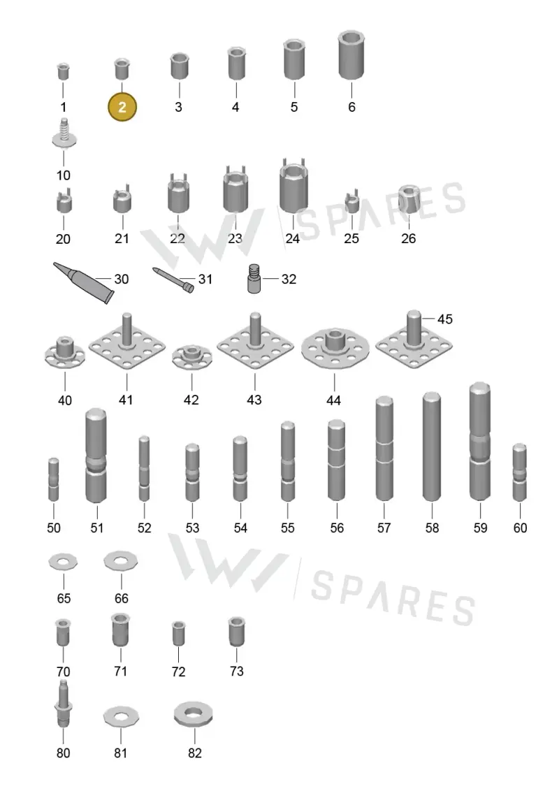 99950425100 — Porsche 918 Spyder (2014-2015) diagram p43801004, position 2
