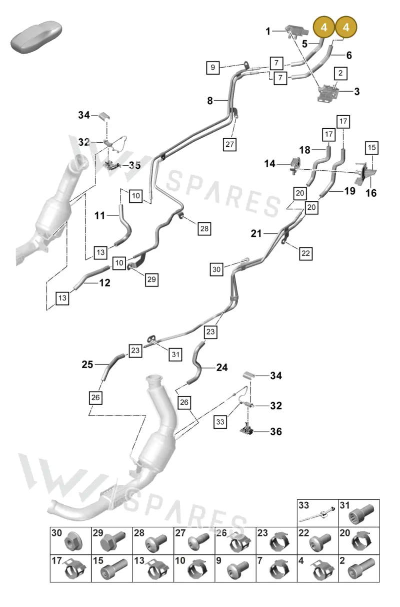 99951265009 — Porsche Panamera (2023-2025) diagram p58202310, position 4