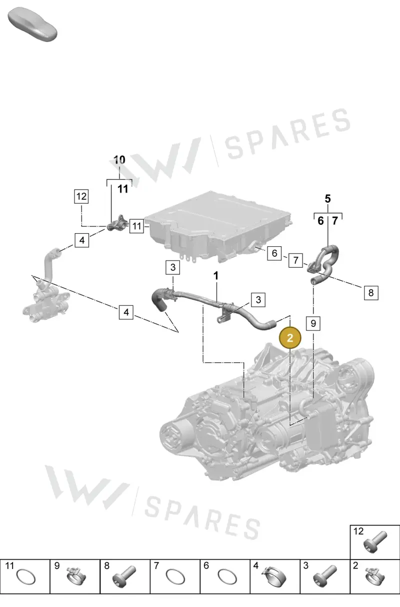 99951268309 — Porsche Macan 4 (2024-) diagram p61151010, position 2
