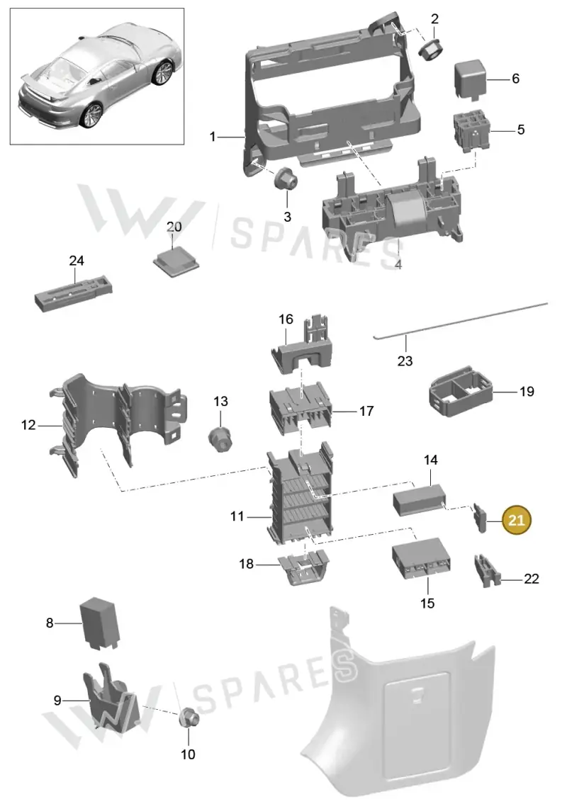 99960708200 — Porsche 991 R (2013-2020) diagram p41902000, position 21