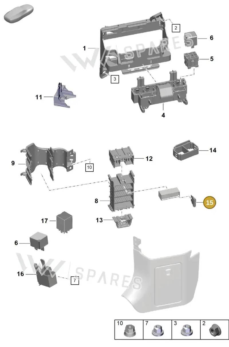 99960708200 — Porsche Boxster Spyder (2019-) diagram p54902000, position 15