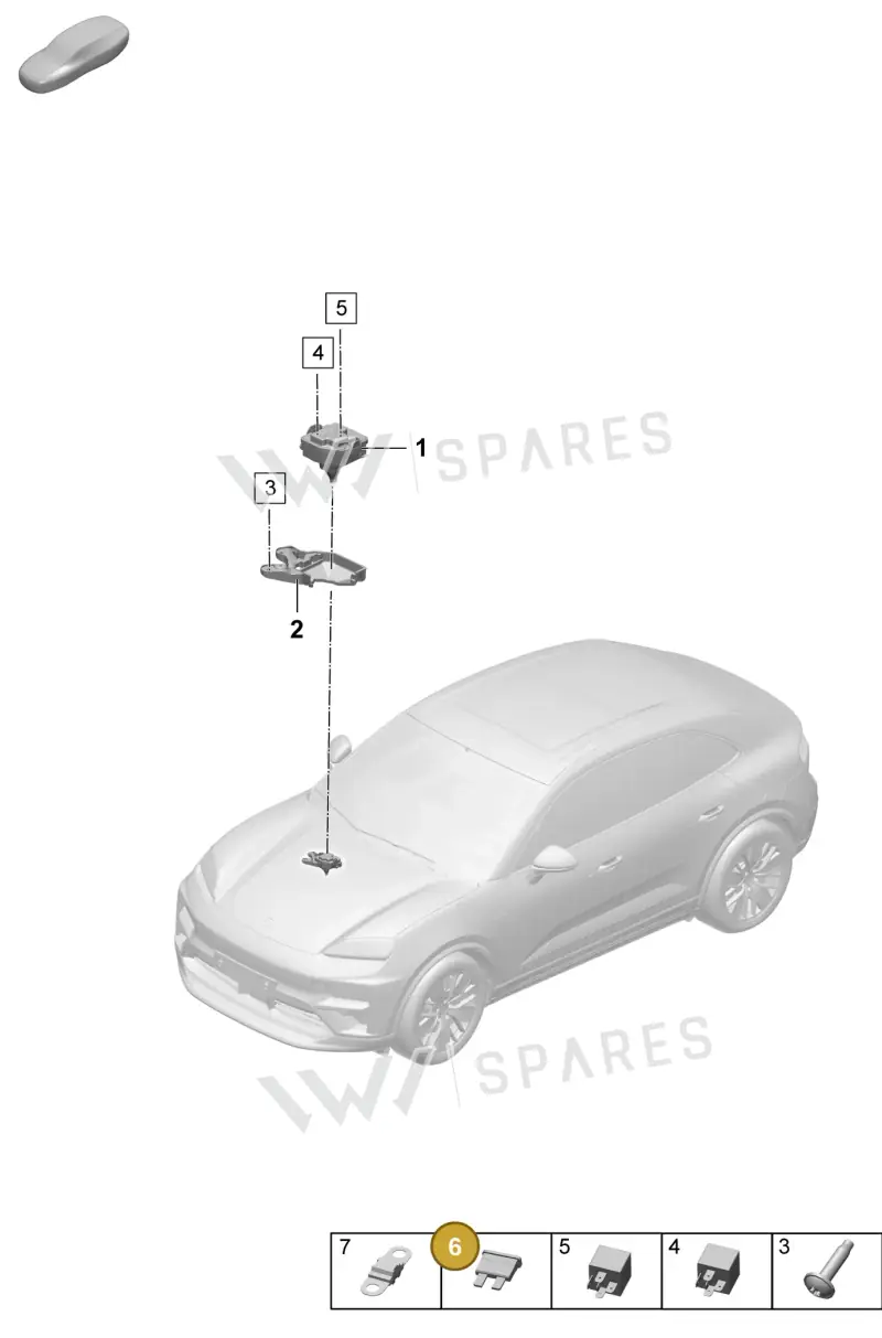 99960708400 — Porsche Macan (2024-2024) diagram p61902020, position 6