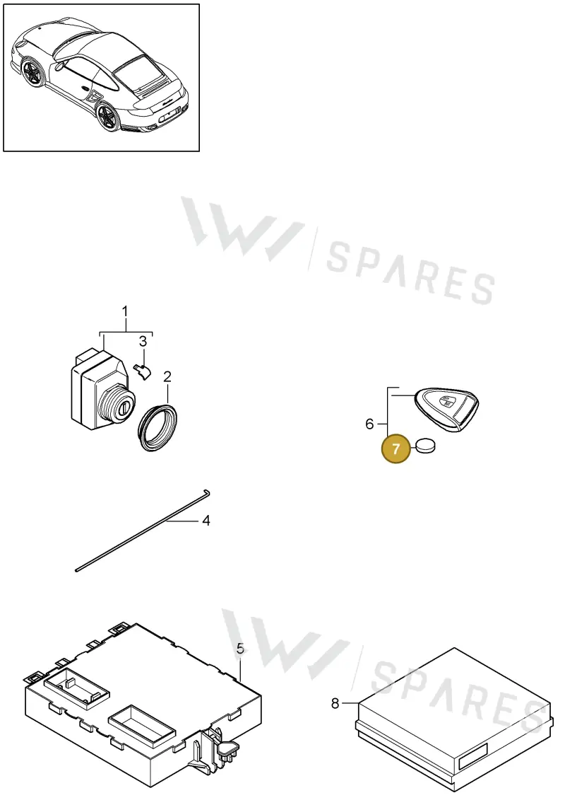 99961110800 — Porsche GT2 RS (2009-2012) diagram p36901004, position 7