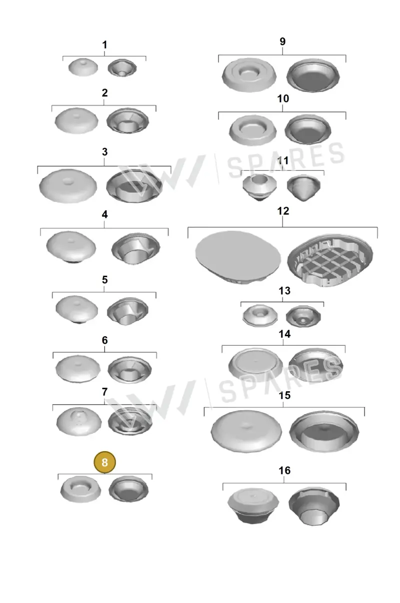 99970319640 — Porsche Boxster Spyder (2019-) diagram p54801010, position 8