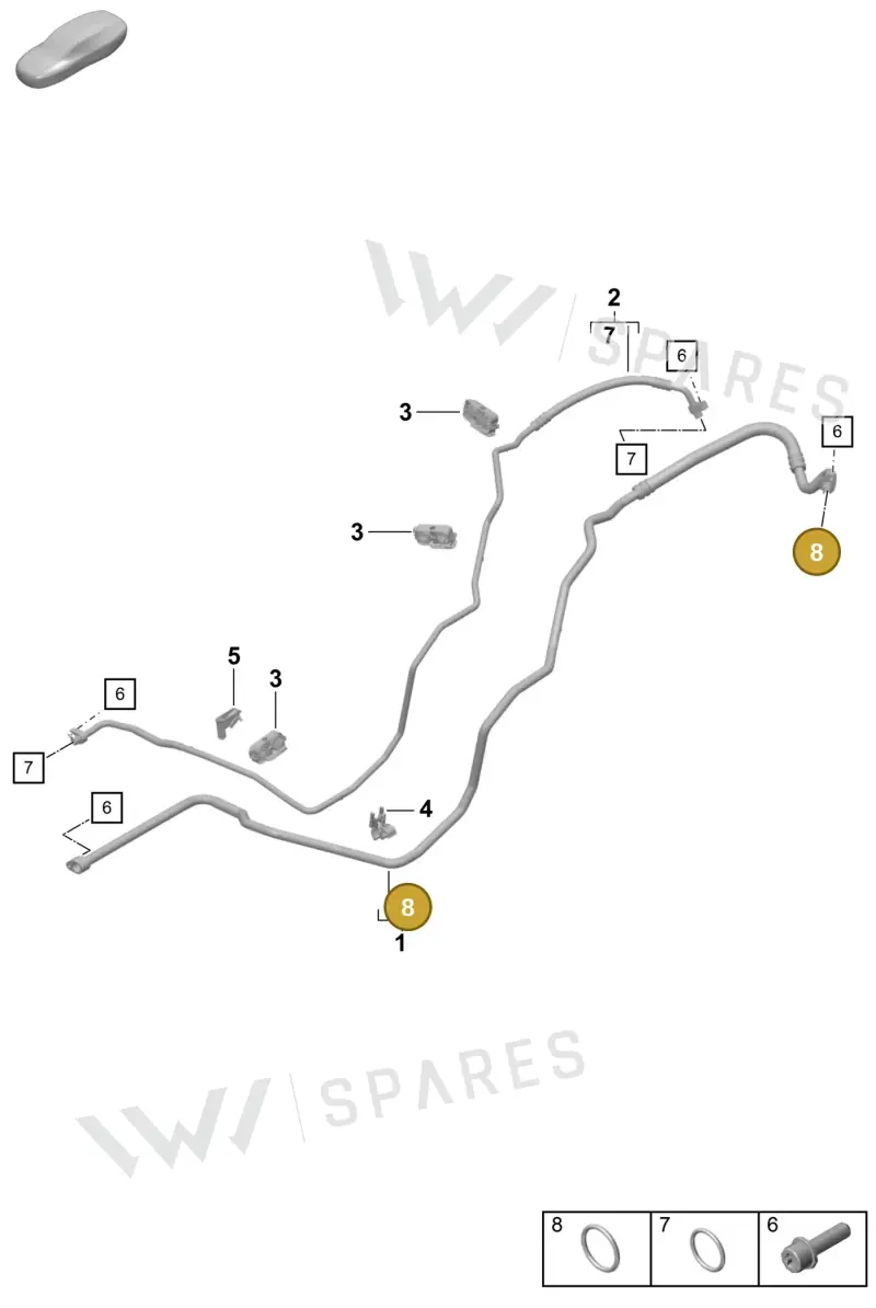 99970755741 — Porsche Boxster Spyder (2019-) diagram p55814500, position 8
