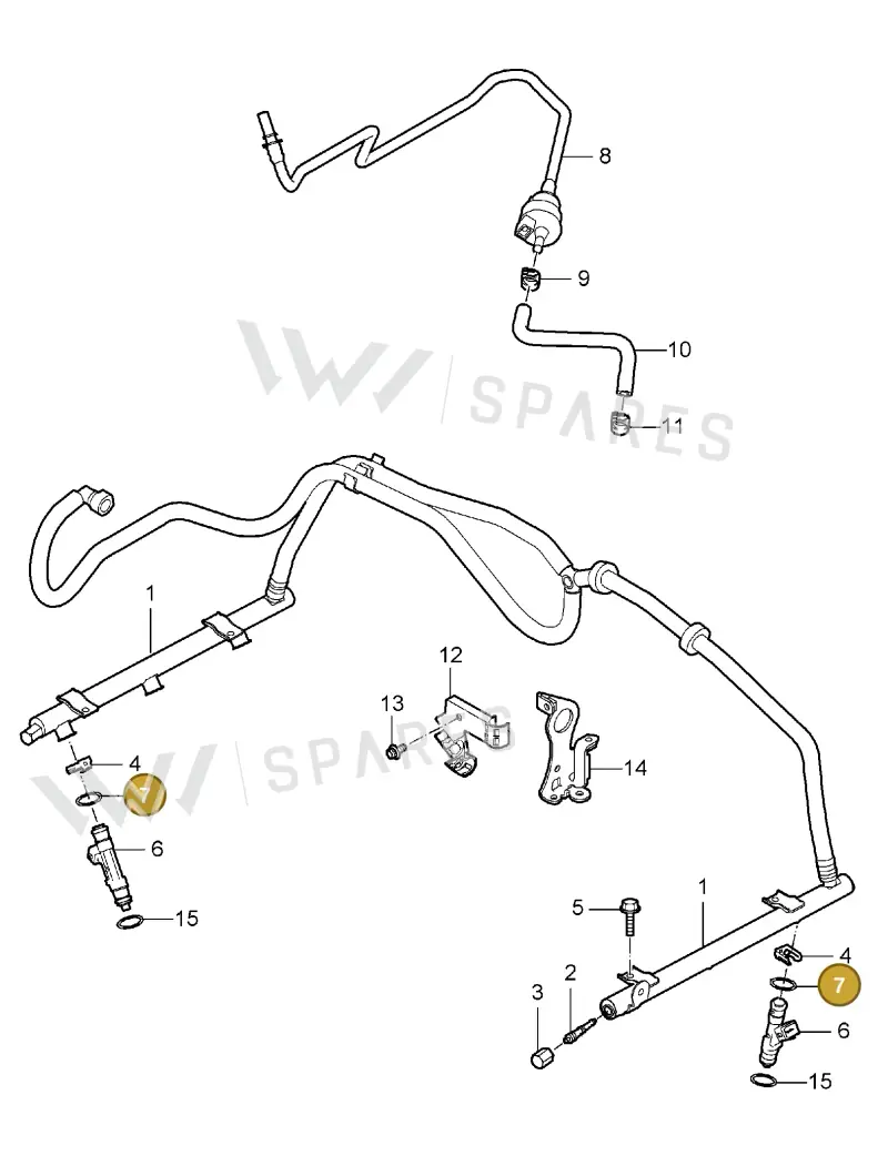 99970757440 — Porsche Carrera 4 Cabrio (2004-2008) diagram p26107005, position 7