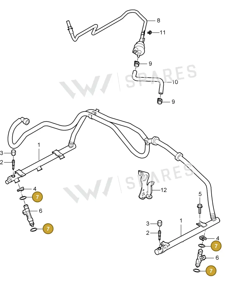 99970757440 — Porsche Cayman S (2005-2008) diagram p28107005, position 7