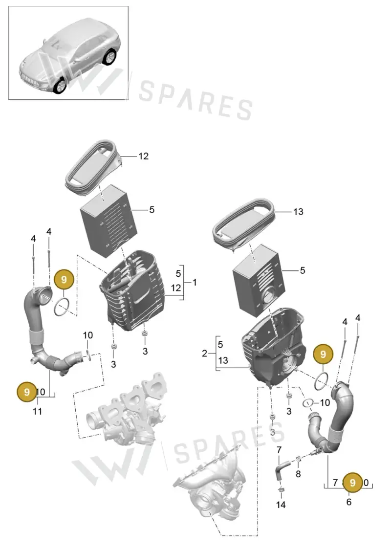 99970767840 — Porsche Macan GTS (2013-2018) diagram p44106000, position 9