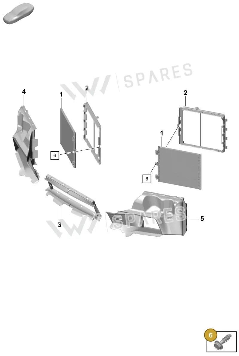 99991913309 — Porsche Boxster Spyder (2019-2020) diagram p55814300, position 6