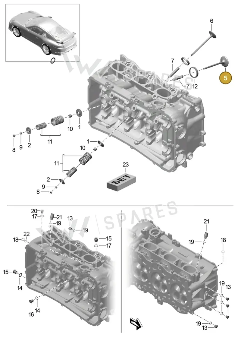 9A110531095 — Porsche 911 (2013-2020) diagram p41103000, position 5