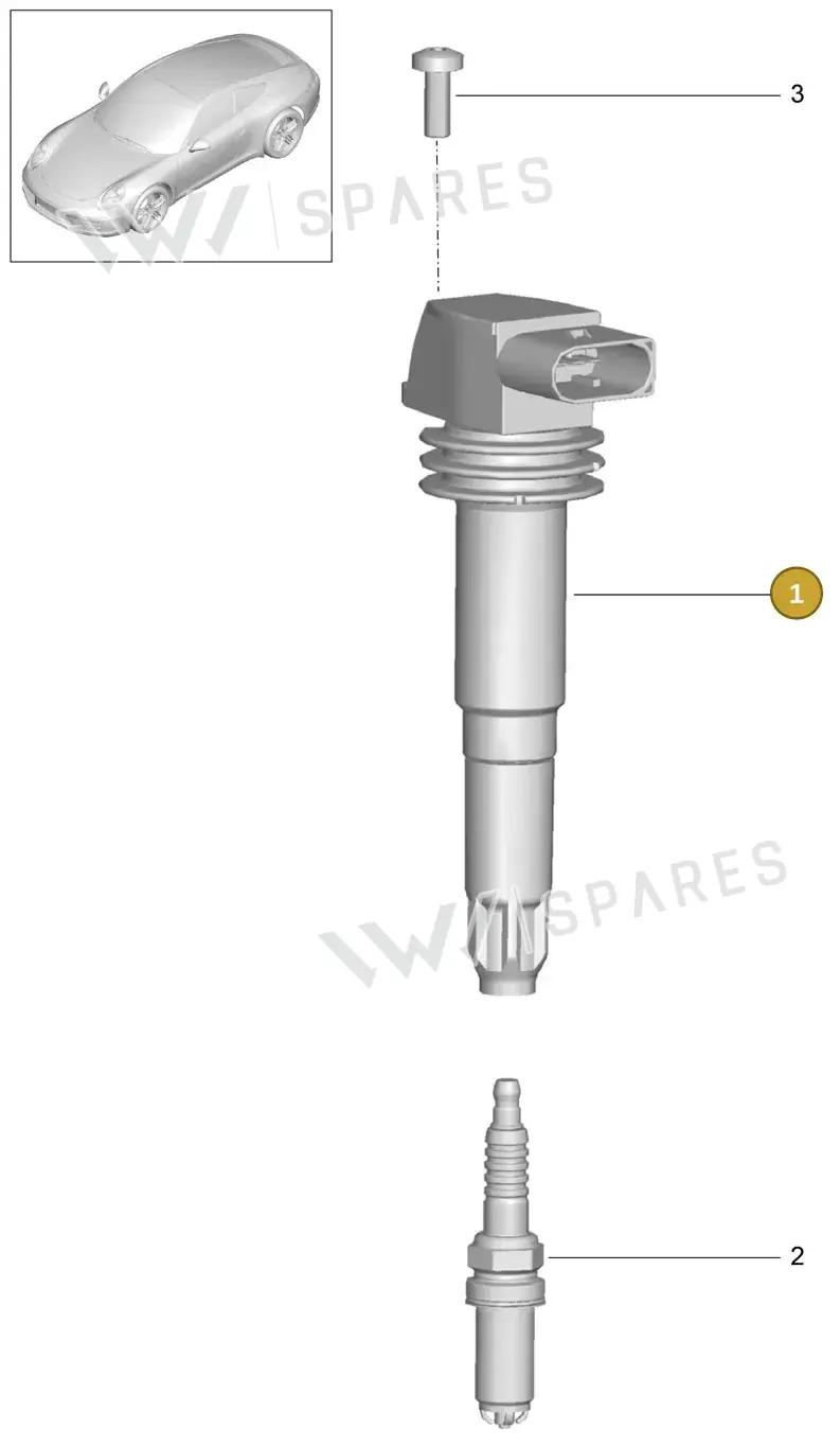 9A160210407 — Porsche 991 Carrera 4 (2011-2016) diagram p38901000, position 1