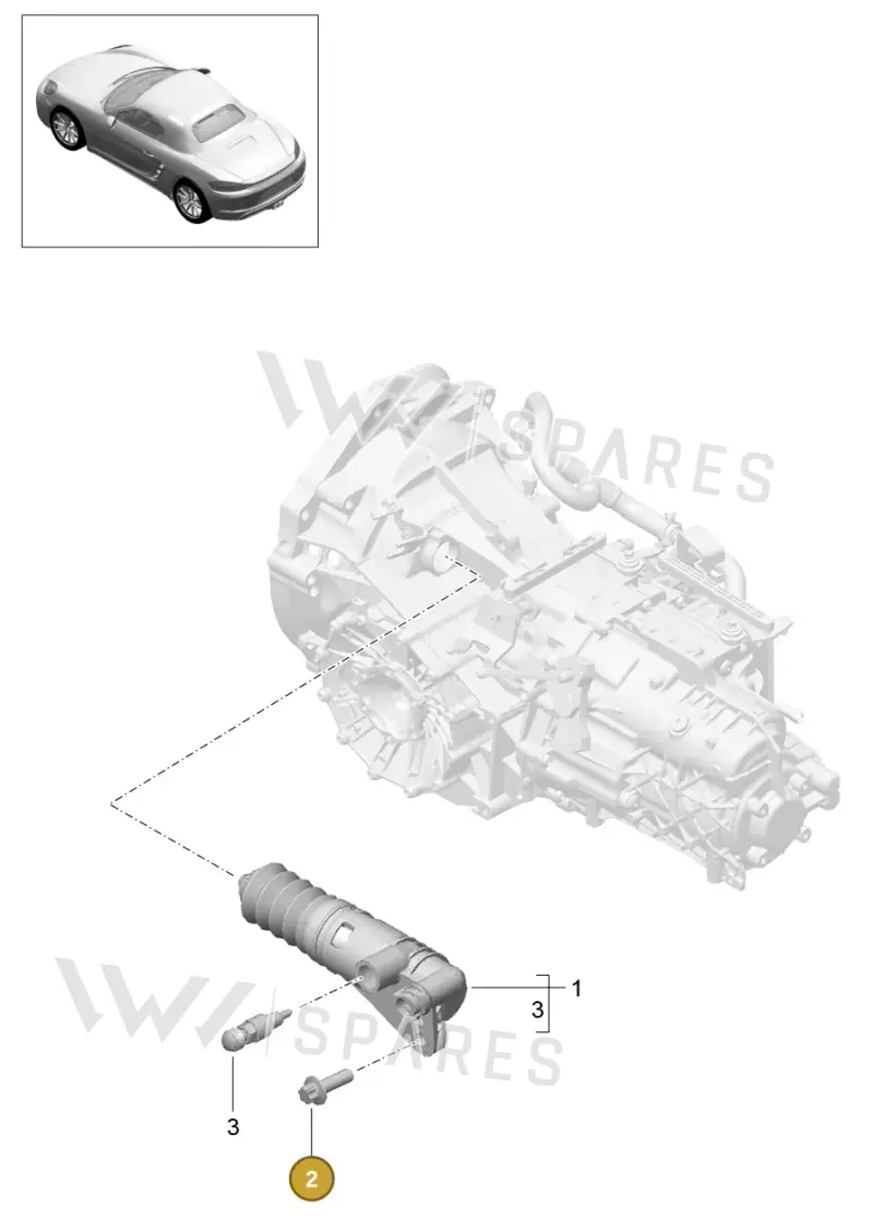 9A700182100 — Porsche Boxster (2016-2019) diagram p48301005, position 2