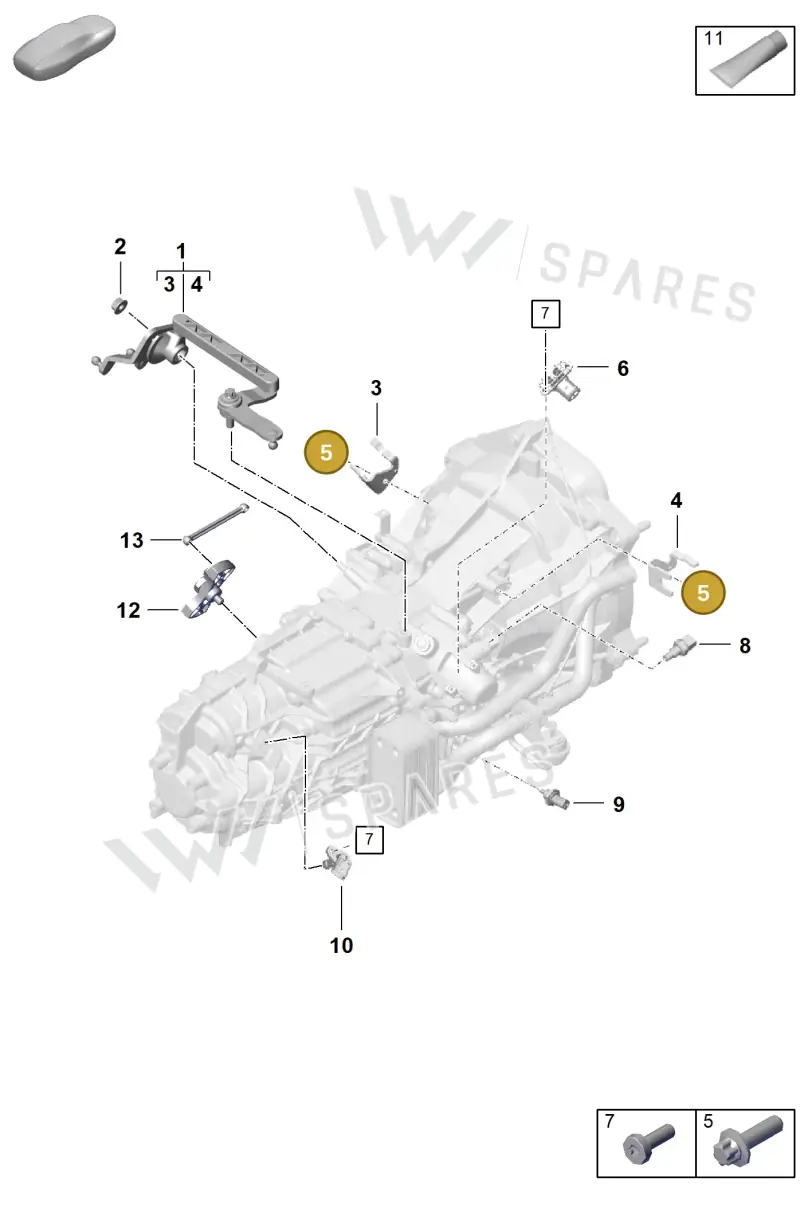 9A700182100 — Porsche Boxster Spyder (2019-2020) diagram p54301120, position 5