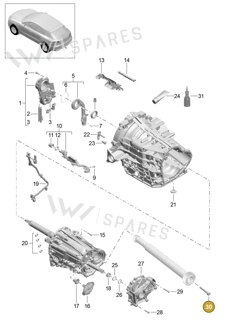 9A700195500 — Porsche Macan (2013-2018) diagram p44340001, position 30