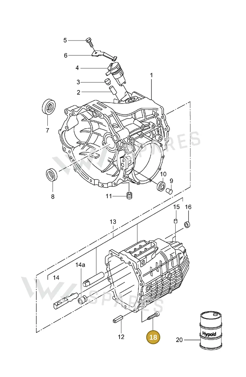 9A700207900 — Porsche Boxster S (1996-2004) diagram p20302000, position 18