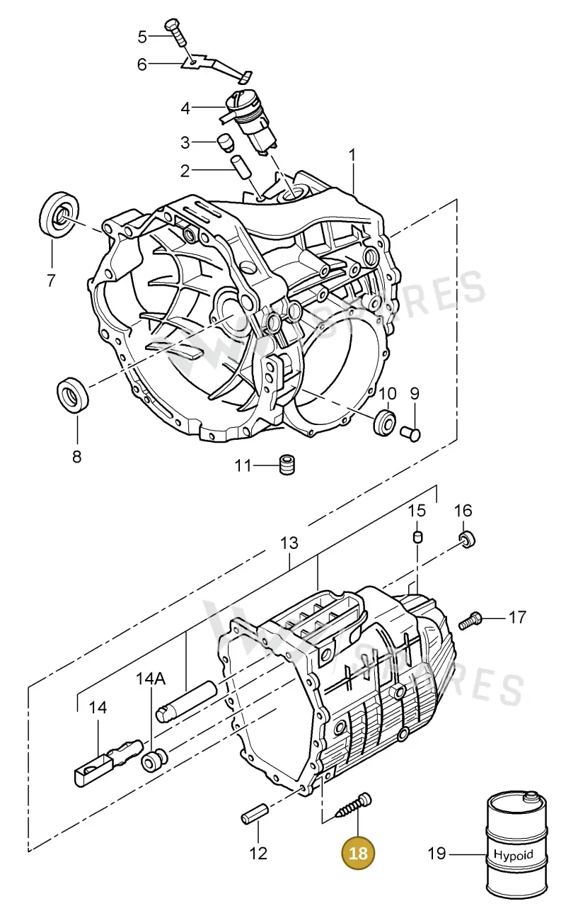 9A700207900 — Porsche Cayman S (2005-2008) diagram p28302000, position 18