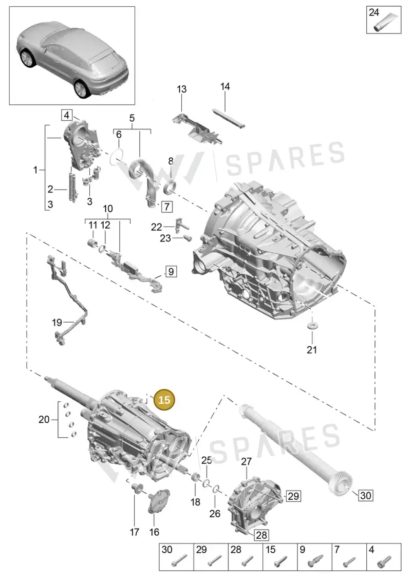 9A700245900 — Porsche Macan (2018-2022) diagram p52302110, position 15