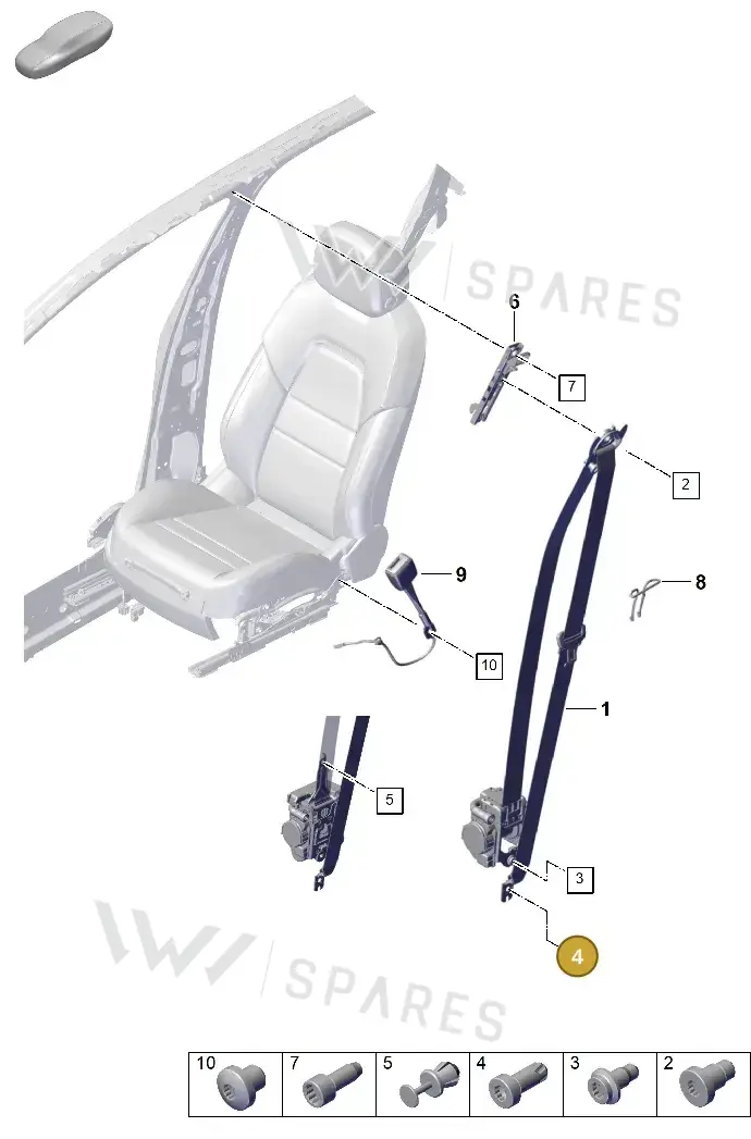 9A700368200 — Porsche Cayenne Coupe (2023-2023) diagram p60812000, position 4