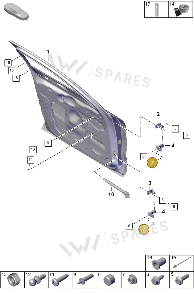 9A700486900 — Porsche Panamera (2023-2025) diagram p62804000, position 7