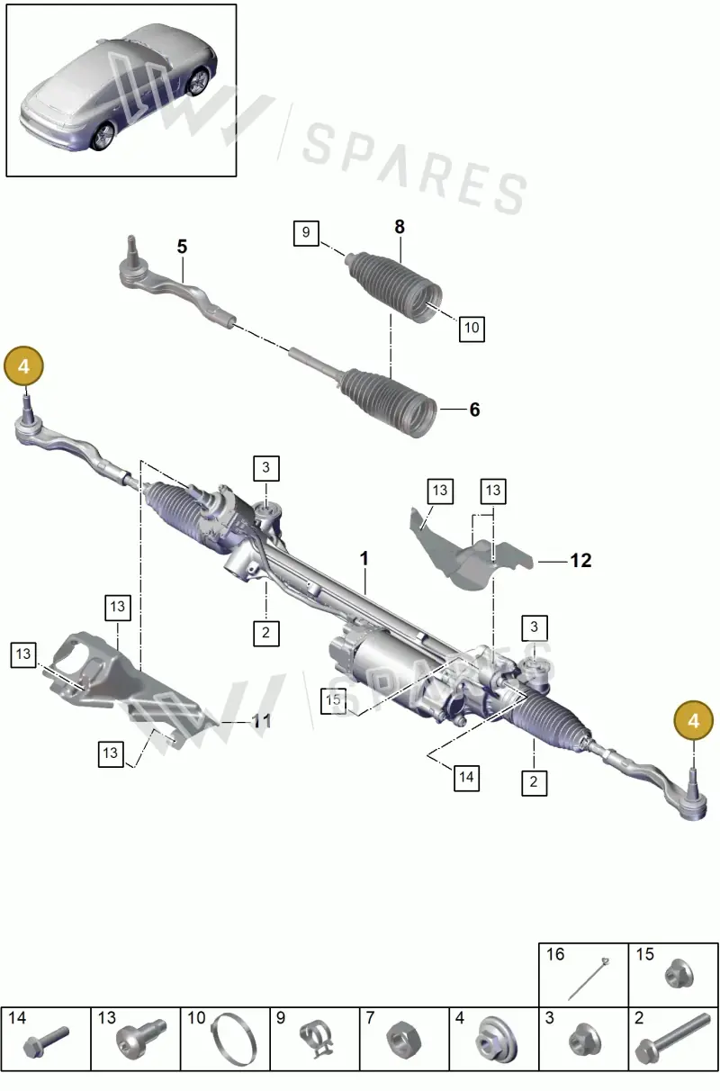 9A700499500 — Porsche Panamera (2016-2020) diagram p49403000, position 4