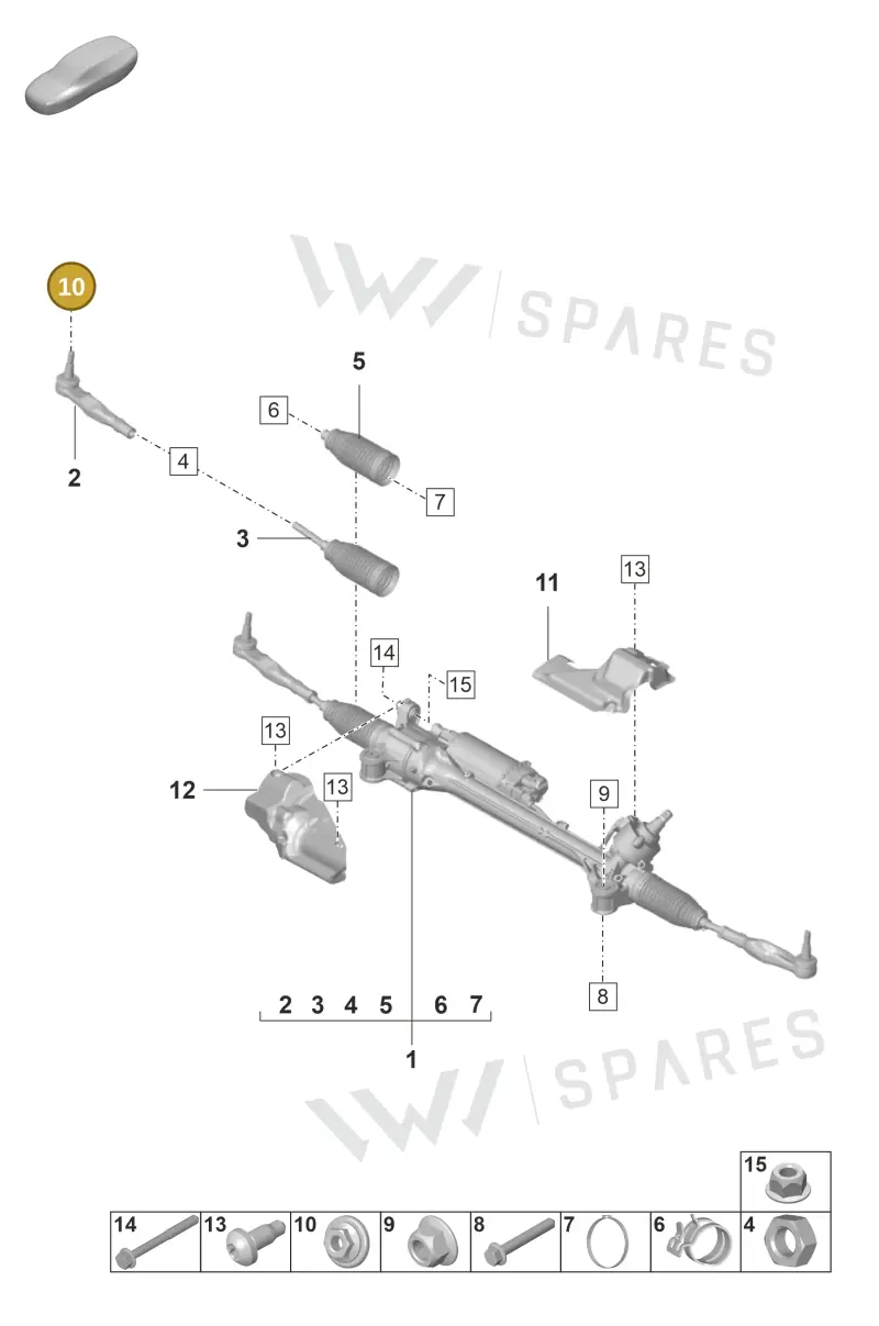 9A700499500 — Porsche Panamera (2020-2023) diagram p58403000, position 10