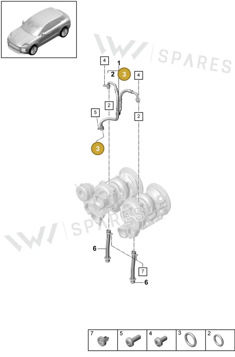 9A700690100 — Porsche Macan (2018-2022) diagram p52000051, position 3