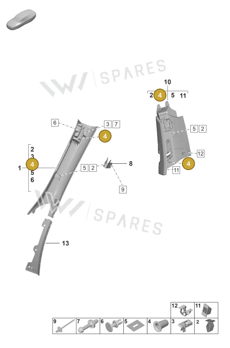 9A700698800 — Porsche 911 (2021-2022) diagram p53807200, position 4