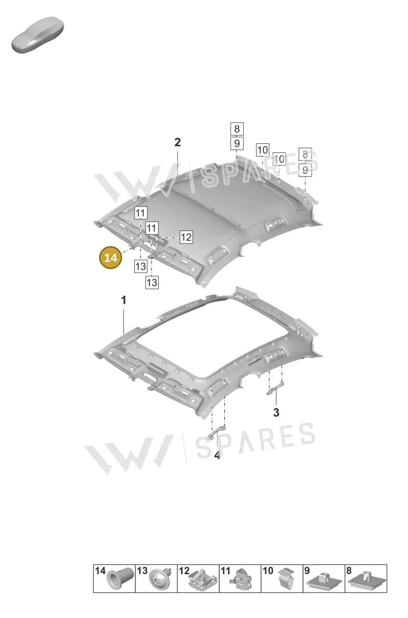 9A700698800 — Porsche Taycan Sport Turismo (2023-2025) diagram p56807400, position 14