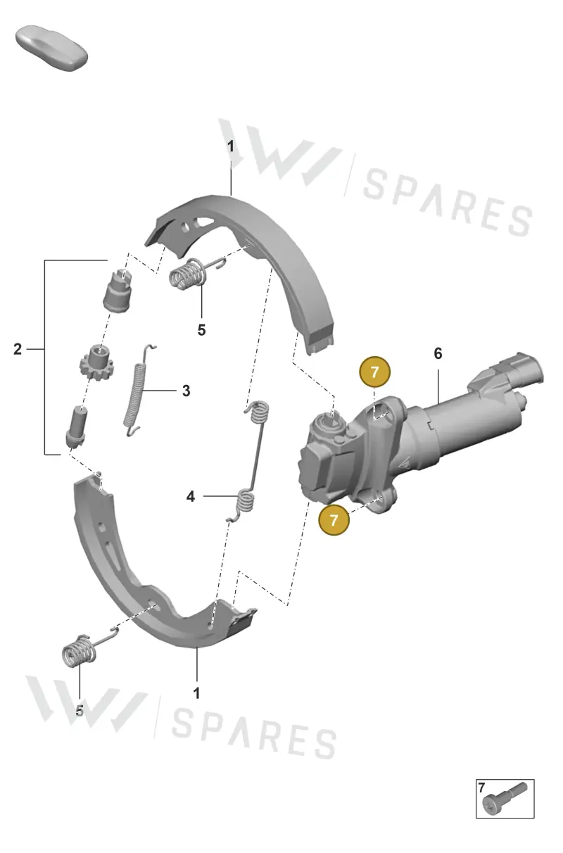 9A700704400 — Porsche 911 (2021-2022) diagram p53603050, position 7