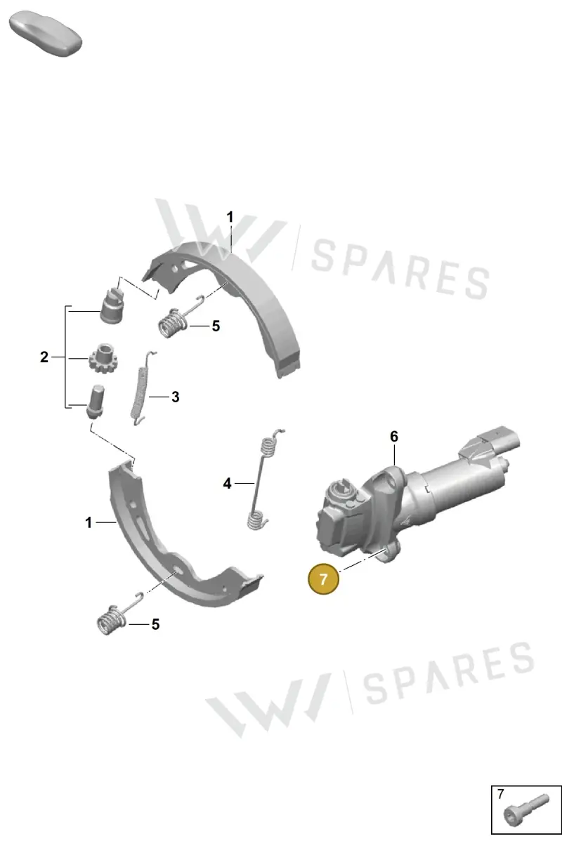 9A700704400 — Porsche Boxster Spyder (2019-2020) diagram p55603050, position 7