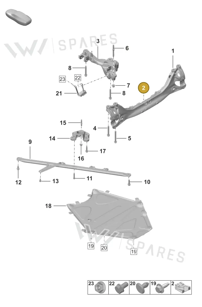 9A700738000 — Porsche 911 (2018-2024) diagram p53501005, position 2