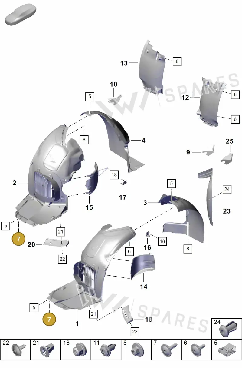 9A700751700 — Porsche Boxster Spyder (2019-2020) diagram p54801800, position 7