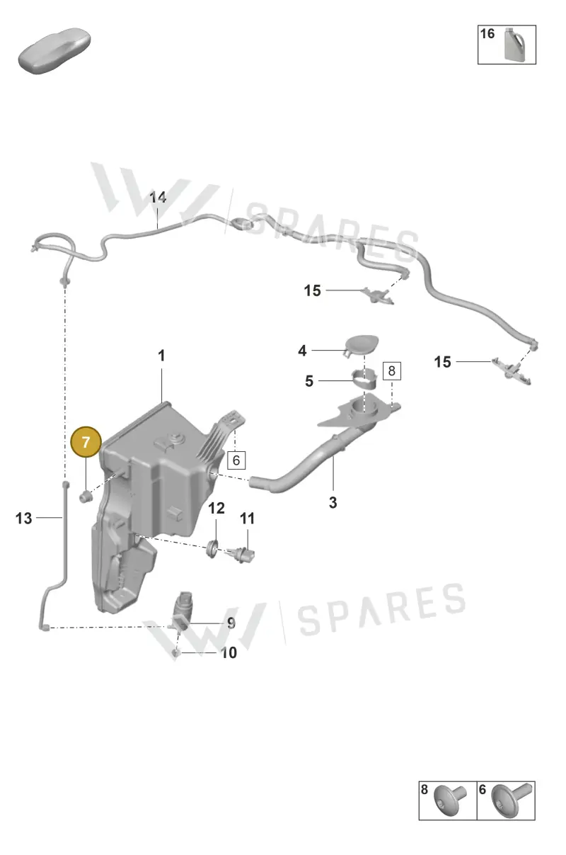9A7007543 — Porsche 911 (2021-2022) diagram p59904100, position 7