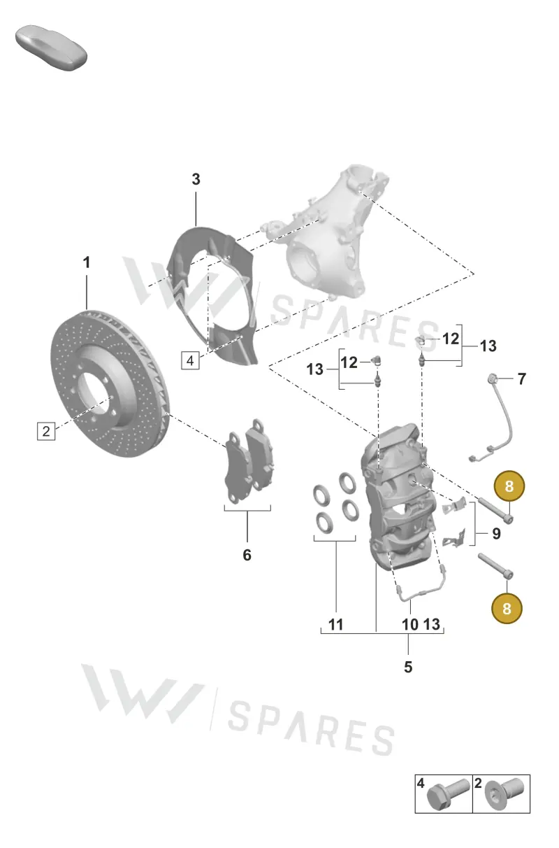 9A700758500 — Porsche 911 (2018-2024) diagram p53602000, position 8