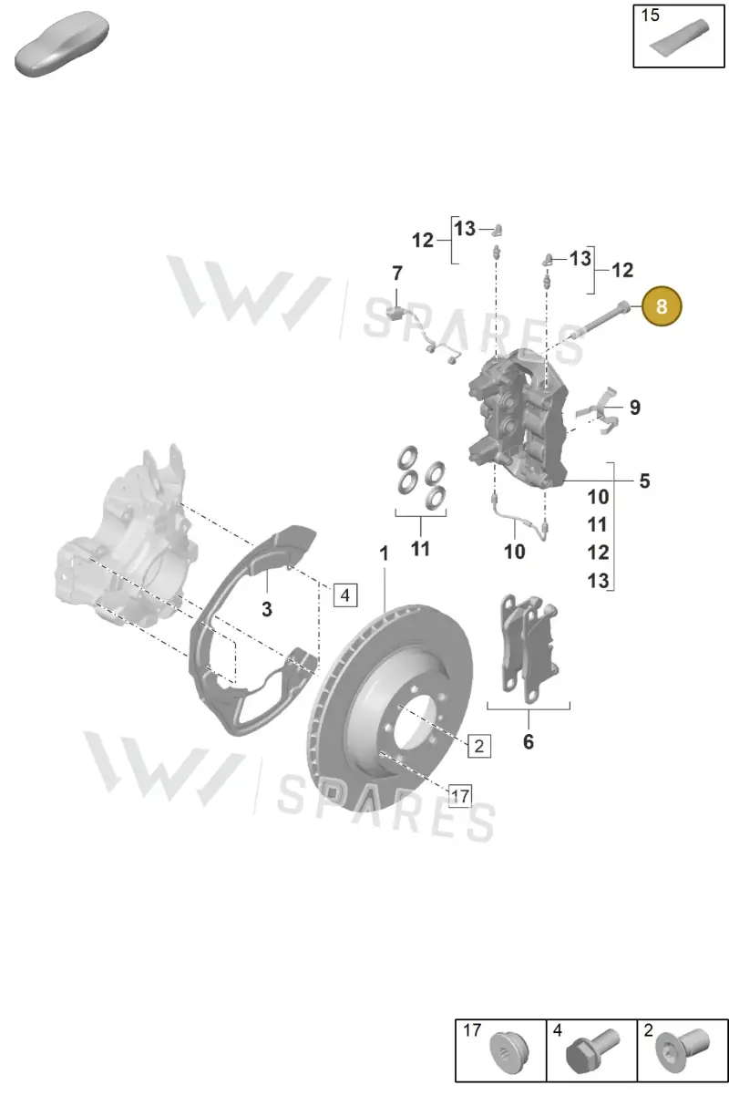 9A700758500 — Porsche Panamera (2023-2025) diagram p58603000, position 8