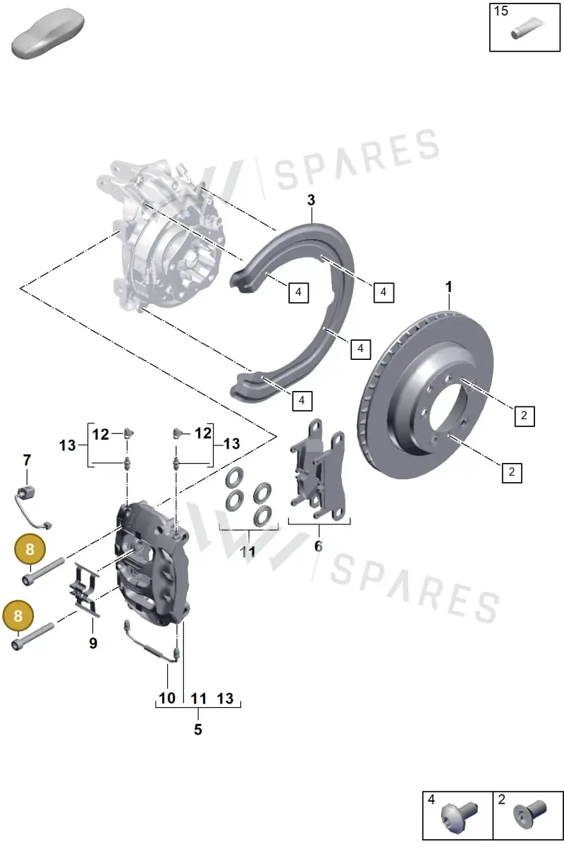 9A700758500 — Porsche Cayenne Coupe (2023-2023) diagram p60603000, position 8