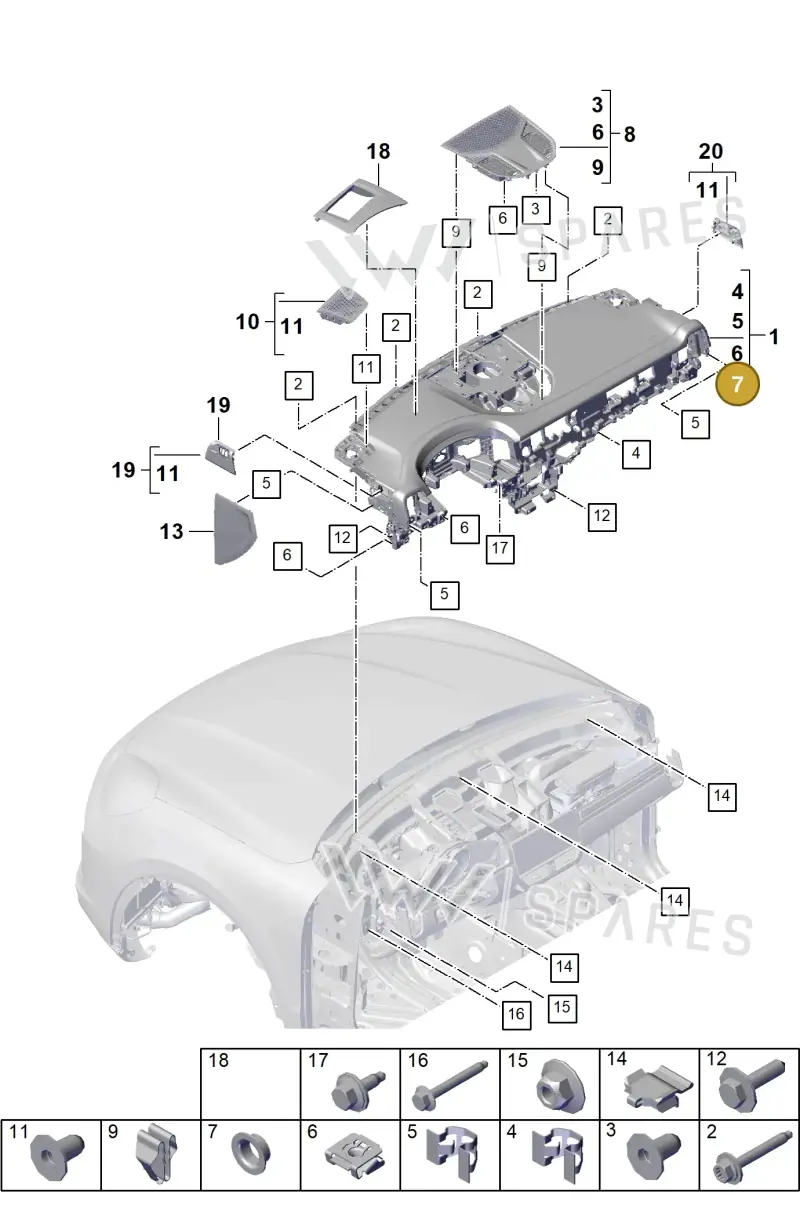 9A700761700 — Porsche Cayenne Coupe (2023-2023) diagram p60809000, position 7