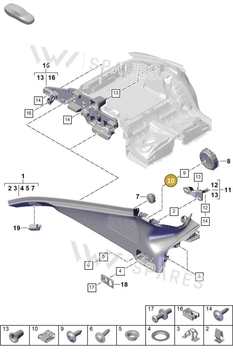 9A700765000 — Porsche Panamera (2023-2025) diagram p62807400, position 10