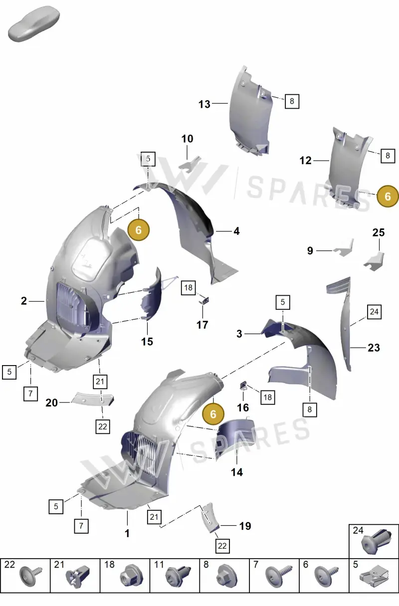 9A700769800 — Porsche Boxster Spyder (2019-2020) diagram p54801800, position 6