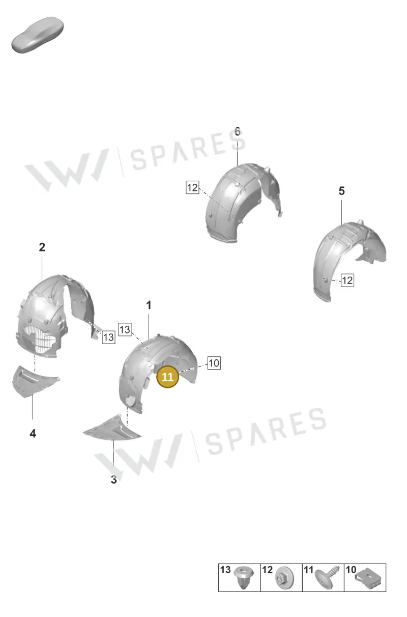 9A700769800 — Porsche Taycan Sport Turismo (2019-2024) diagram p56801900, position 11