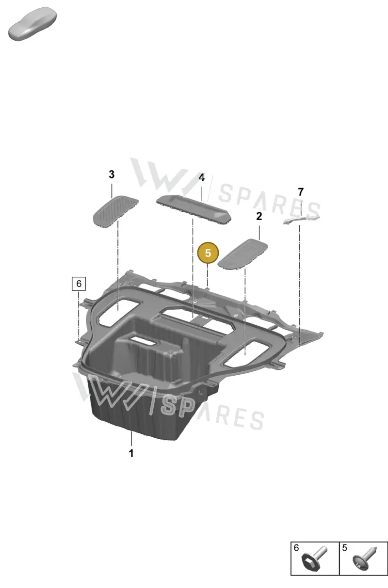 9A700769800 — Porsche Macan (2024-2024) diagram p61801130, position 5