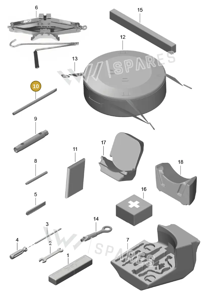 9A700784400 — Porsche Cayman (2016-2019) diagram p50001000, position 10