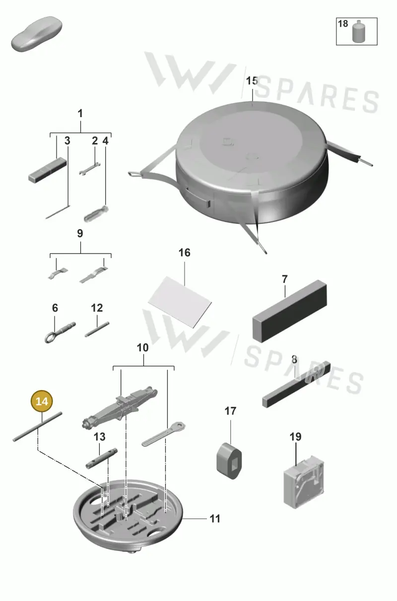 9A700784400 — Porsche Panamera (2020-2023) diagram p58001000, position 14