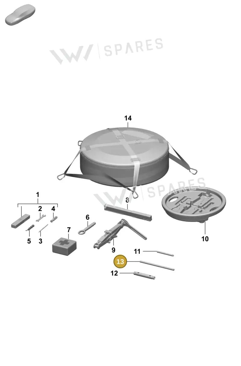 9A700784400 — Porsche Taycan Sport Turismo (2023-2025) diagram p64001000, position 13