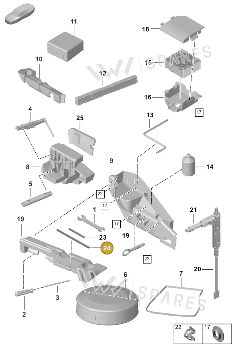 9A700784400 — Porsche 911 (2024-2025) diagram p63001000, position 24