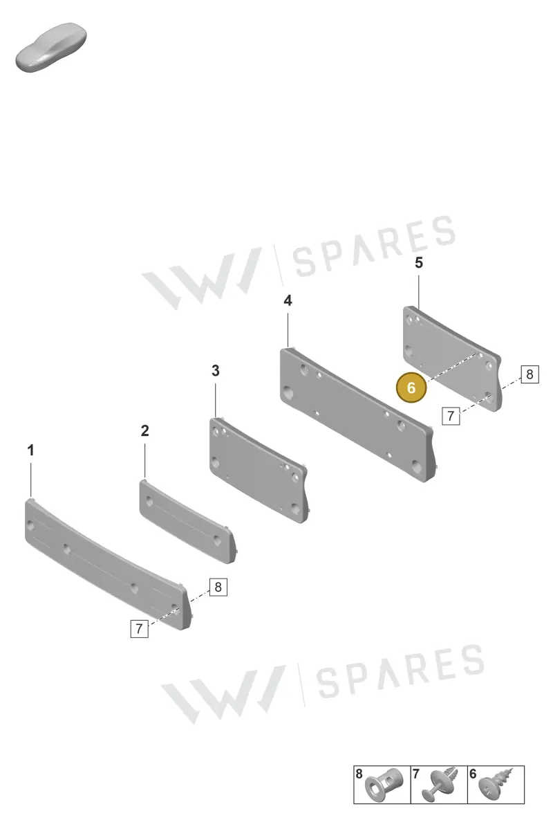 9A700788200 — Porsche Taycan Sport Turismo (2019-2024) diagram p56802310, position 6
